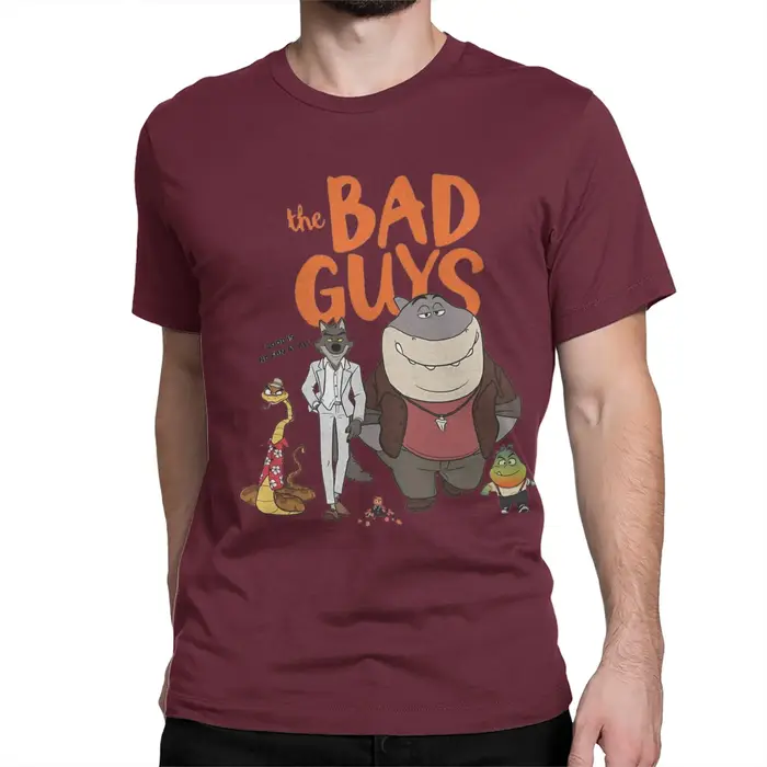 Affiche emblématique film The Bad Guys 2 t-shirt pour hommes femmes t-shirts graphiques vêtements en coton