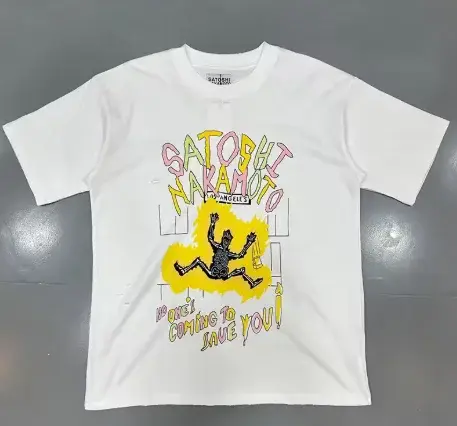 Chemise imprimée tendance pour hommes - T-shirt en pur coton