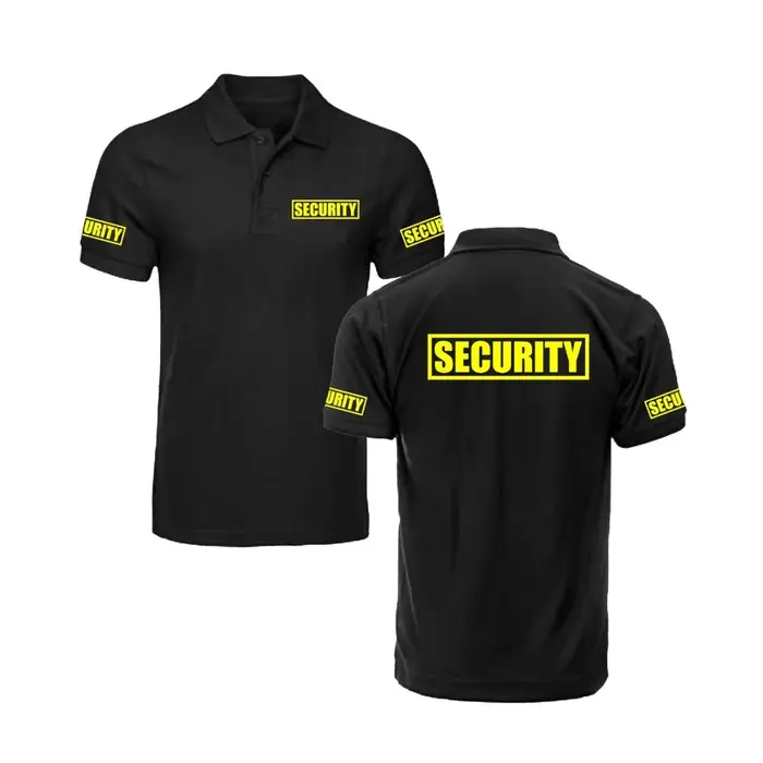 Polo de Sécurité Classique pour Homme – Uniforme de Garde et de Protection – Vêtement de Travail d'Extérieur – Haut de Golf