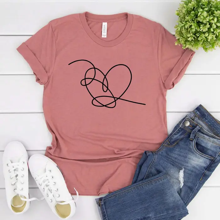 Amour vous-même coeur chemise j'aime larme T-Shirt