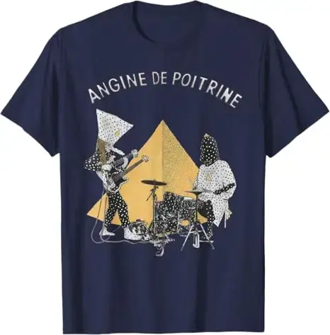 T-shirt vintage Angine De Poitrine avec motif musical