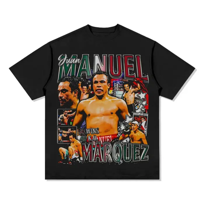 Juan Manuel Marquez 56 gagne T-Shirt boxe coton T-Shirt mexicain boxe héros hommes femmes Vintage co