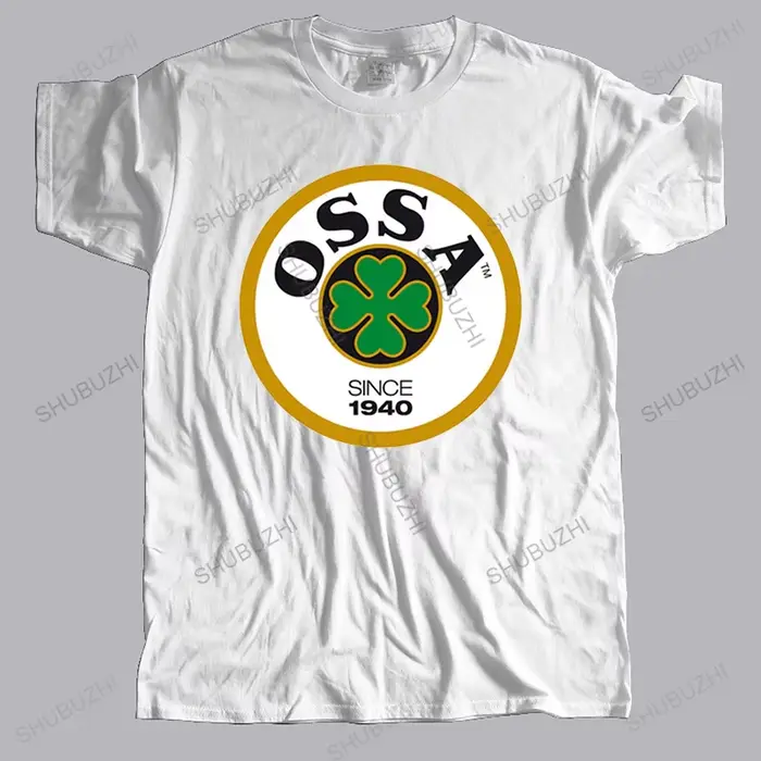 Mode nouveau Logo OSSA classique rétro moto hommes noir cool T-Shirt taille S à 2XL drôle col rond h