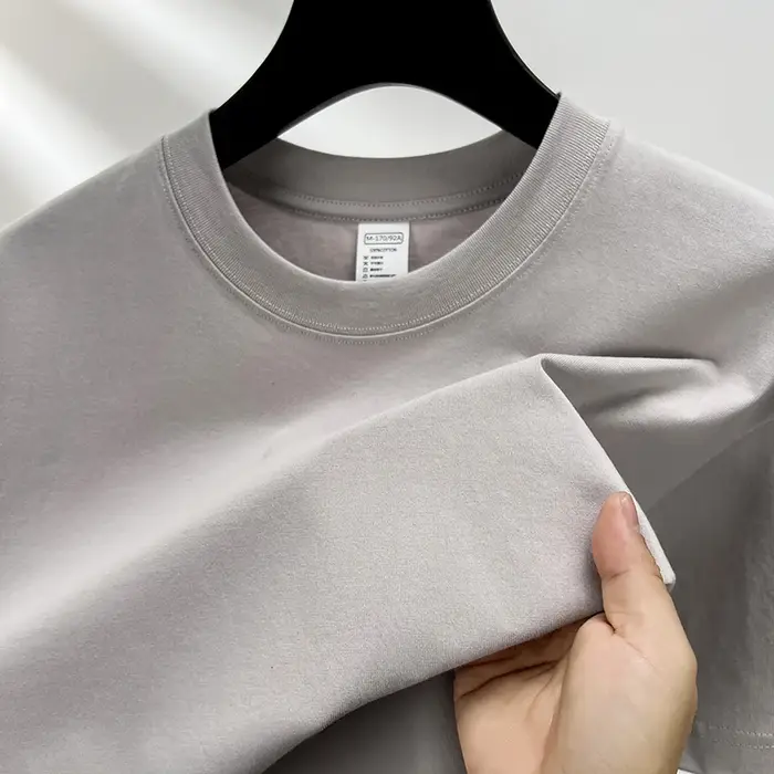 100% coton Été marque haut de gamme hommes manches courtes col rond Fashion Edition Type demi - manc