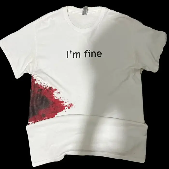 T-shirt blanc humoristique pour hommes