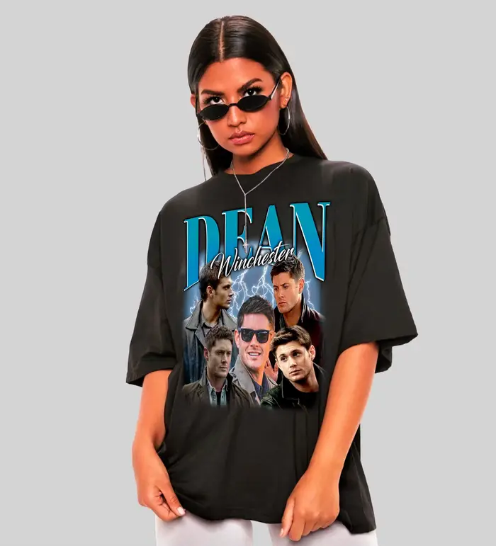 T-shirt Dean Winchester unisexe, t-shirt Supernatural, t-shirt d'été ample et respirant pour hommes
