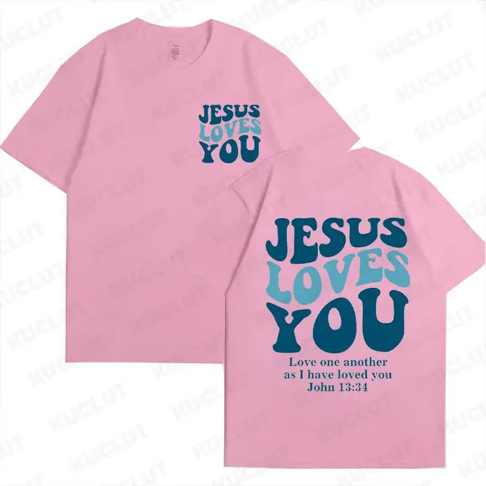 T-shirt chrétien Jésus t'aime, amour comme Jésus, chemise, Merch, t-shirts chrétiens, Jésus est roi,
