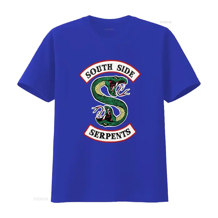 T-shirt femme RIVERDALE SOUTH SIDE SERPENTS Taille S petit Serpent double face vintage Lavé Légèrement graphique Polyvalent