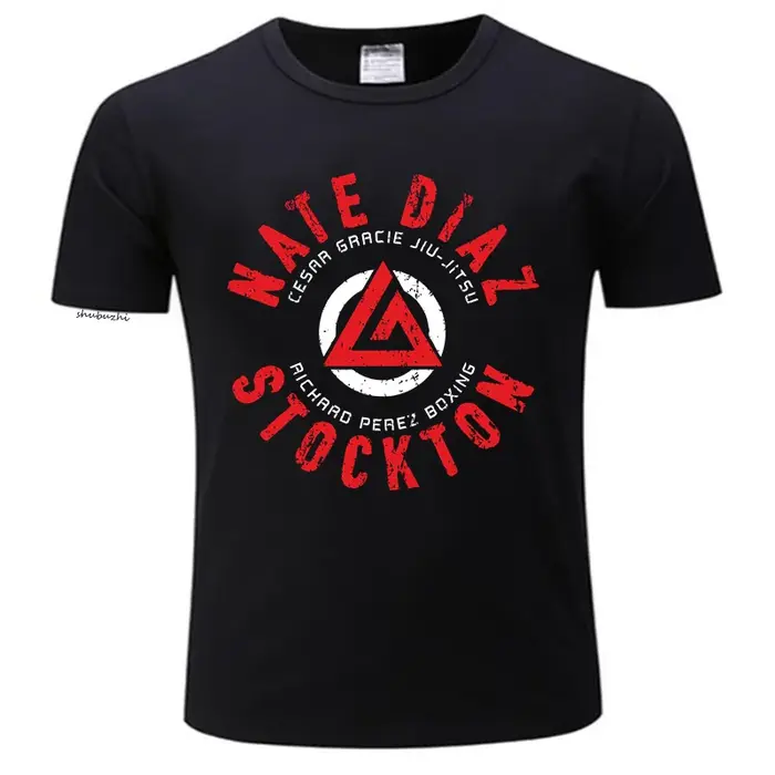 Hommes Nate Diaz t-shirts MMA Nate Sport Stockton frères combattant boxe couverture en coton Cool à 