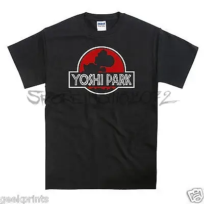 T-shirt d'été unisexe Yoshi Park, original VER316( décalcomanie rouge), cadeau amusant, médicaments