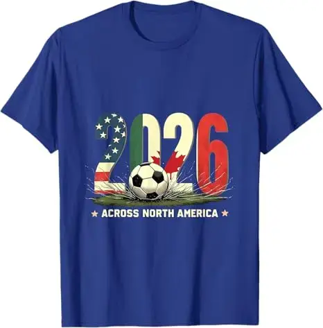 T-shirt de football vintage 2026 pour supporters d'Amérique du Nord – Maillot de foot USA
