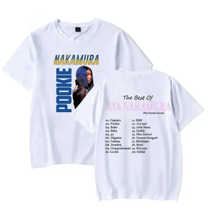 Aya Nakamura T-shirt à manches courtes pour hommes et femmes
