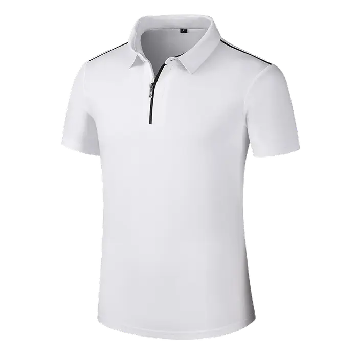 Polo à manches courtes et col rabattu pour homme, grande taille, séchage rapide, ample, demi-fermetu