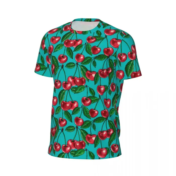 T-shirt de course à col rond pour hommes