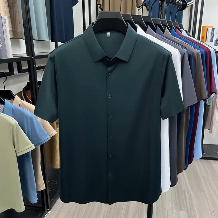 Chemise d'été pour homme à manches courtes