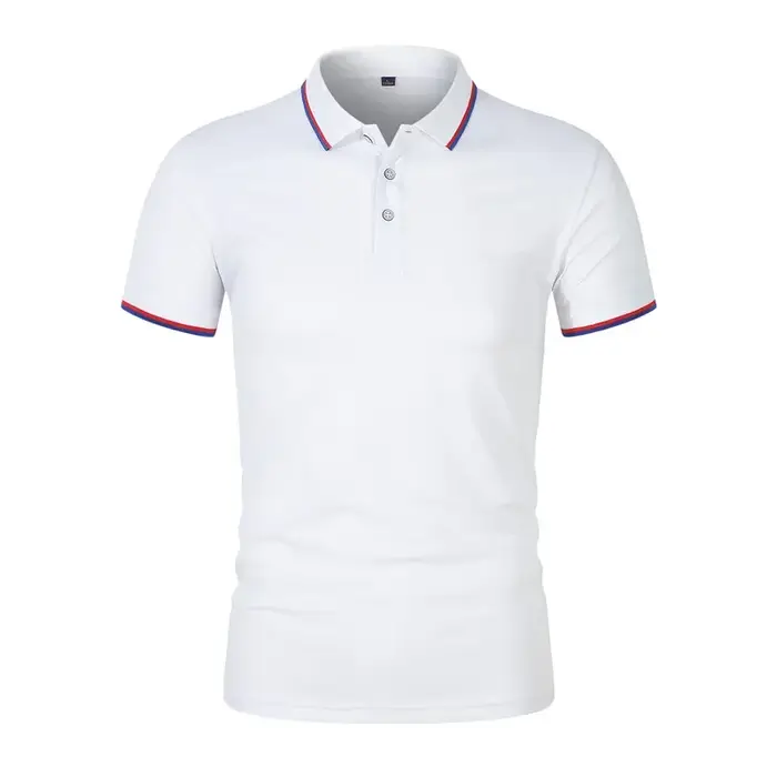 Polo brodé à manches courtes pour hommes et femmes