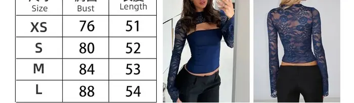 Nouveau T-shirt en dentelle pour femmes haut polyvalent vêtements