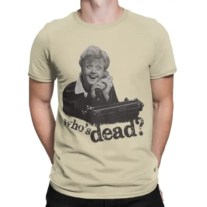 Hommes meurtre elle écrit Fletcher t-shirt pur coton vêtements drôle à manches courtes col rond T-Shirts graphiques