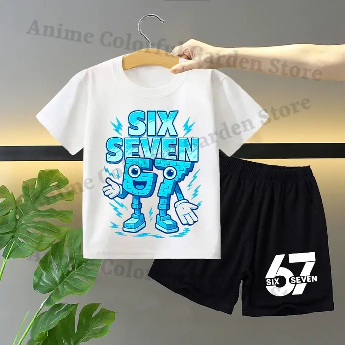 Ensemble 2 pièces T-shirt et short pour garçons et filles