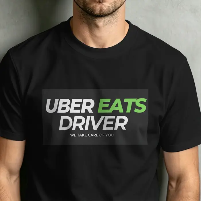 T-shirt pour hommes U-Uber Eats Driver