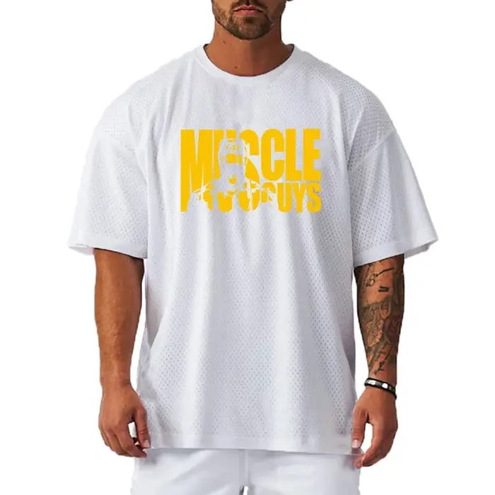 T-shirt à manches courtes en maille de Polyester pour hommes
