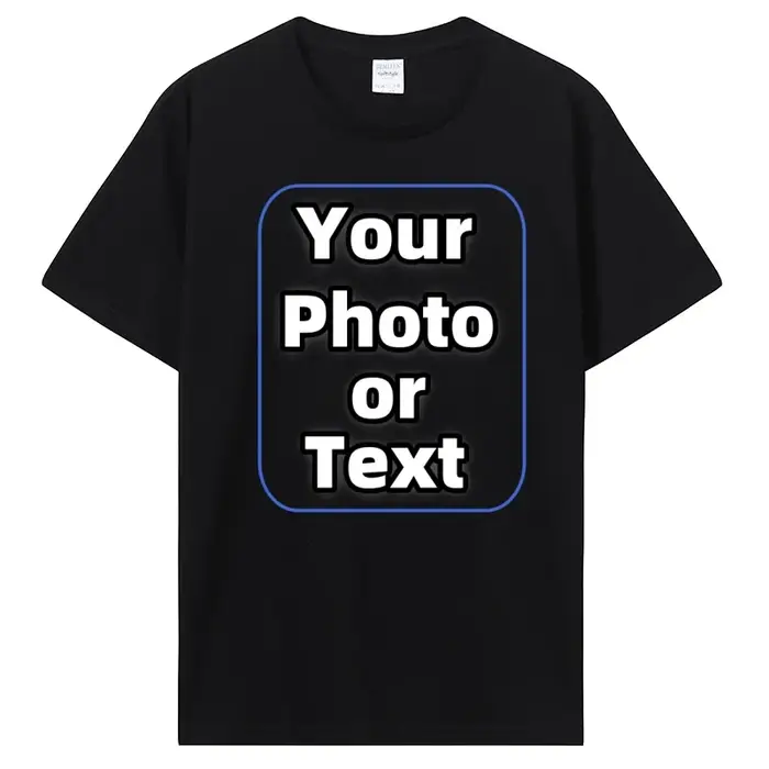 T-shirt personnalisé Faites votre conception Logo Texte Coton