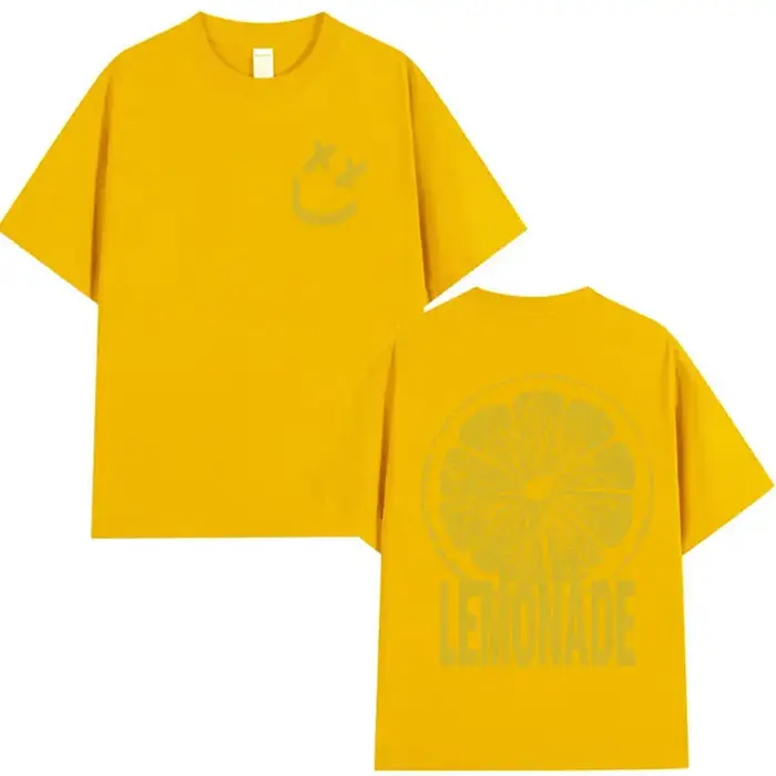 Louis Tomlinson limonade Tour 2025 impression T-shirt hommes femmes Harajuku mode Vintage T-shirts décontracté coton à