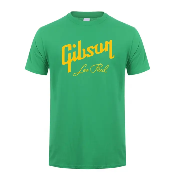 Guitare Gibson t-shirt été hommes à manches courtes coton t-shirts Gibson Les Paul homme hauts t-shi