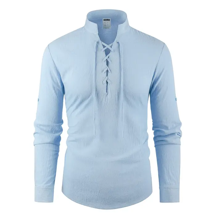 T-shirt Vintage à col en v pour hommes