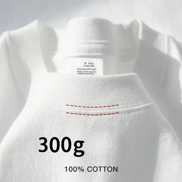 T-shirt à manches courtes en coton épais