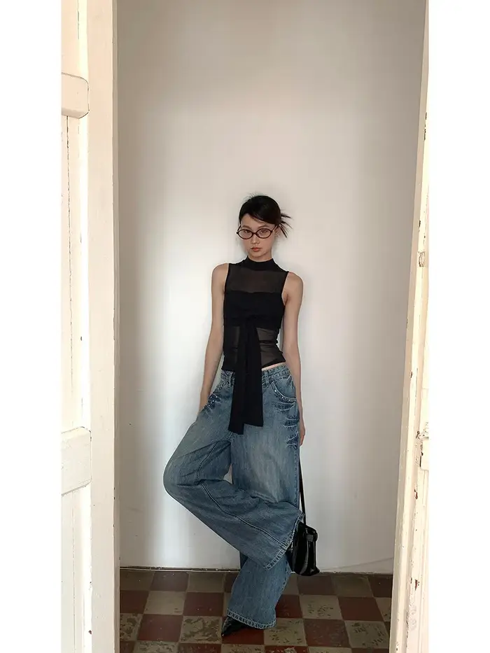 Débardeur sans manches tendance version coréenne pour femme