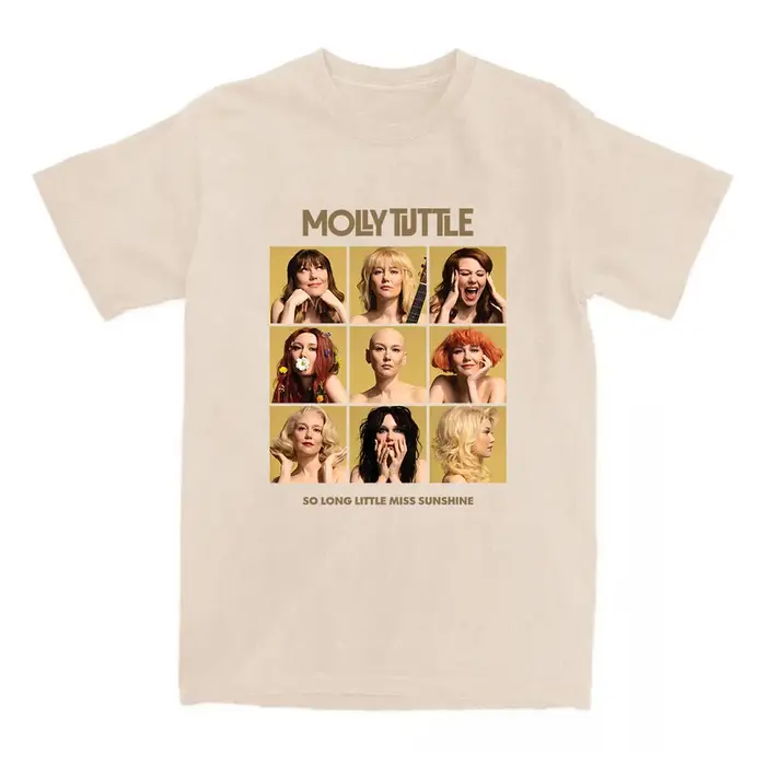 Molly Tuttle So Long Little Miss Sunshine T-shirt à manches courtes en coton femme t-shirts décontracté mode ample