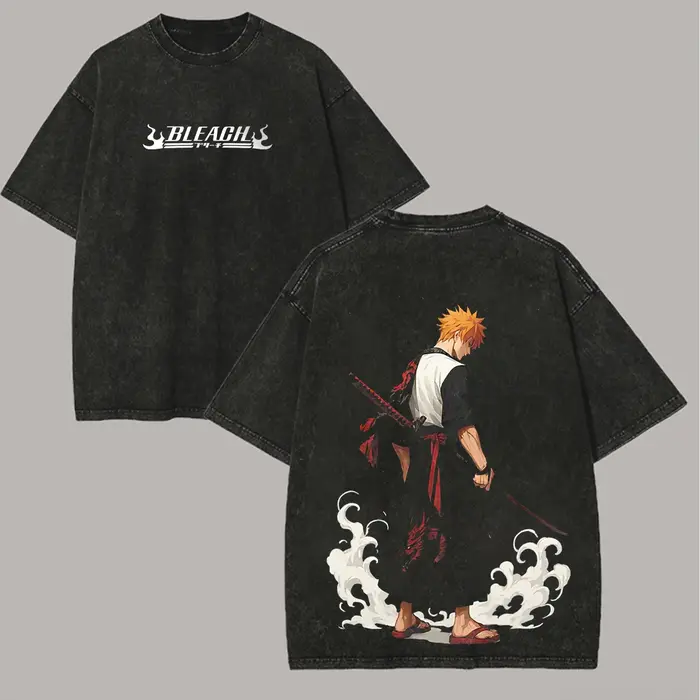 T-shirt délavé effet blanchi