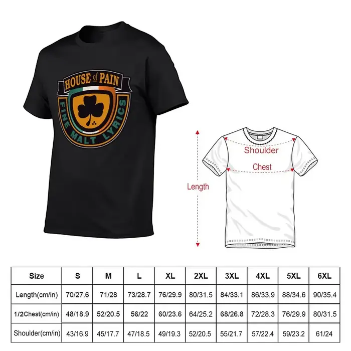 T-shirt grand et grand pour hommes, vêtements esthétiques noirs, House of oto
