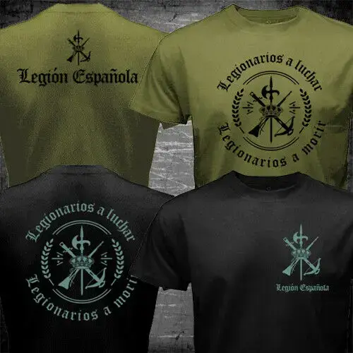 Espagne légion étrigh espagnole Espanola Tercio armée militaire T-Shirt été coton à manches courtes col rond hommes