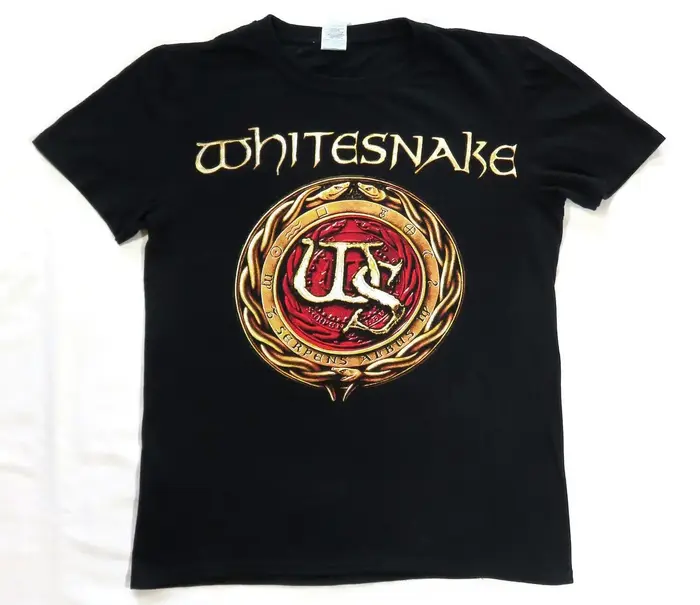 T-shirt whitesnake 2016 prohitour, FC Coverdale Deep Purple Rock Band Small