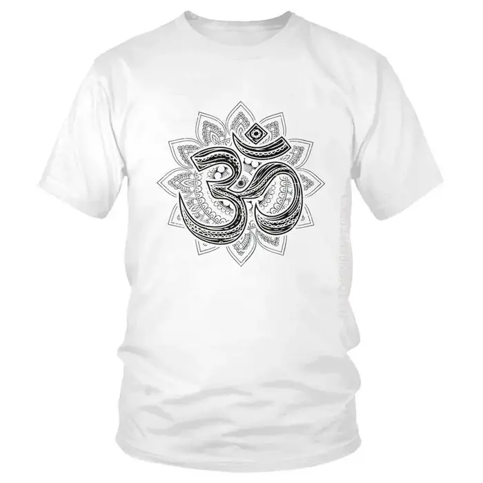 Om Aum symbole Goa t-shirts hommes mode