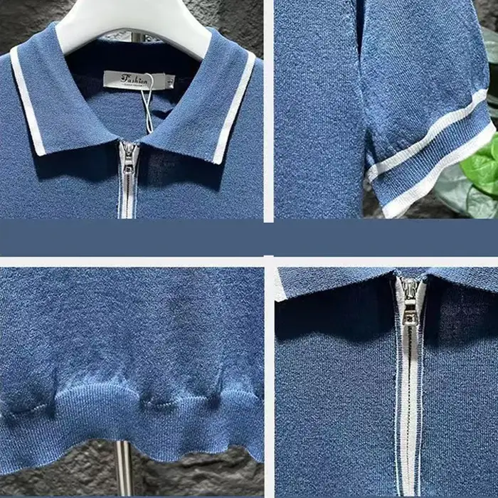 Polo de Luxe à Manches Courtes pour Homme