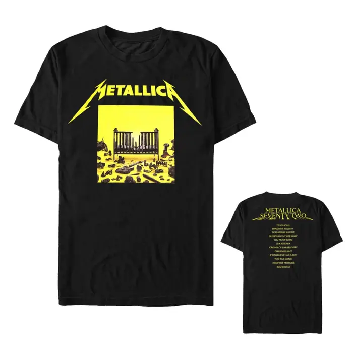 T-shirt en coton avec image de la chanson Kill 'Em All des Metallica