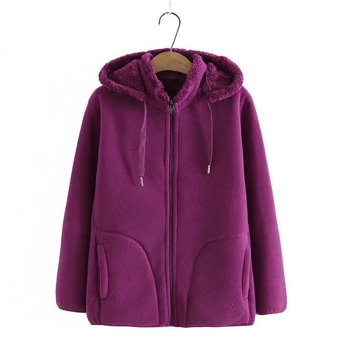 Sweat-shirt à capuche épais pour femme