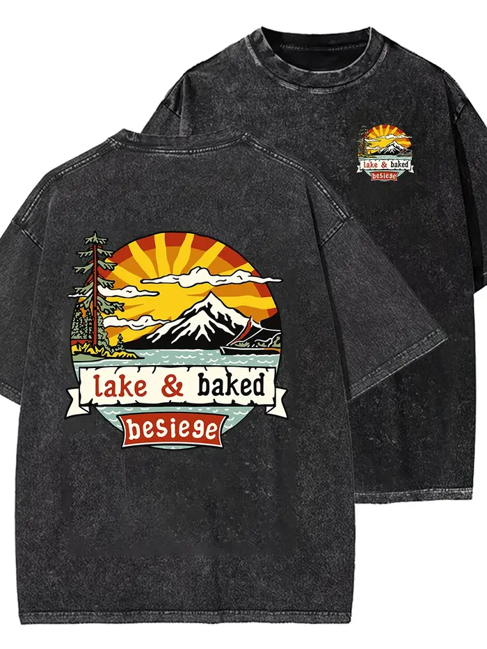 T-shirt oversize vintage délavé « California Los Angeles »
