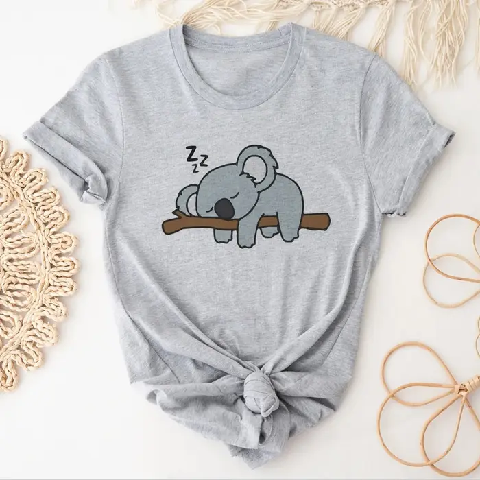 Koala t-shirt femmes été bande dessinée haut japonais femme