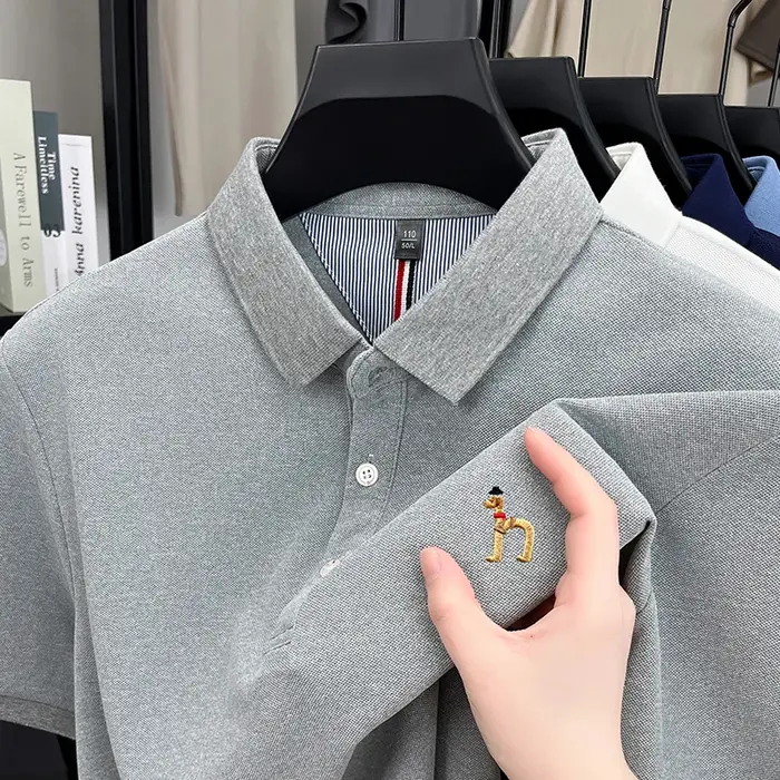 Polo à manches courtes pour hommes