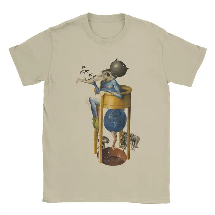 Hommes Hieronymus-Bosch le jardin des délices terrestres diable t-shirts 100% coton vêtements Hipster à manches courtes T-Shirt
