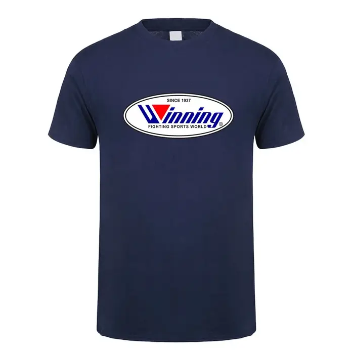 Gagner boxe t-shirt été hommes coton à manches courtes T-shirts gagnant