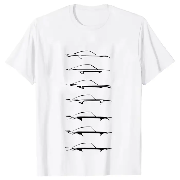 T-shirt pour hommes, design de voiture de course automobile