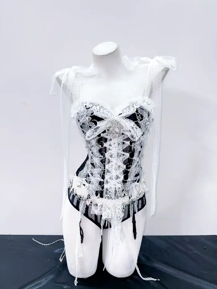 Crop Top Vintage Gothic Skull Top pour filles