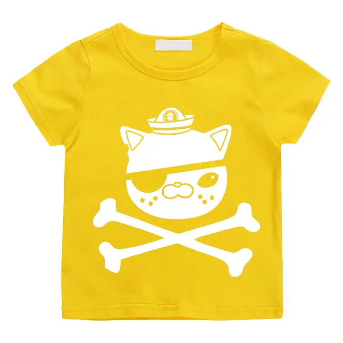 T-shirts The Octonauts 100% coton, manches courtes, de haute qualité, pour garçons et filles, T-shir
