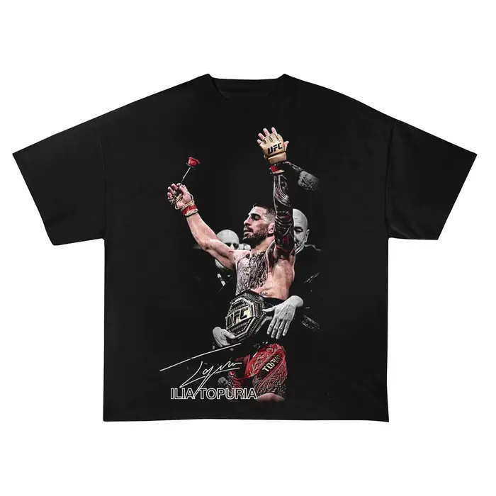 T-shirt Ilia Topuria - Lutteur Professionnel Espagnol Géorgien El Matador - Nouvelle Collection Été