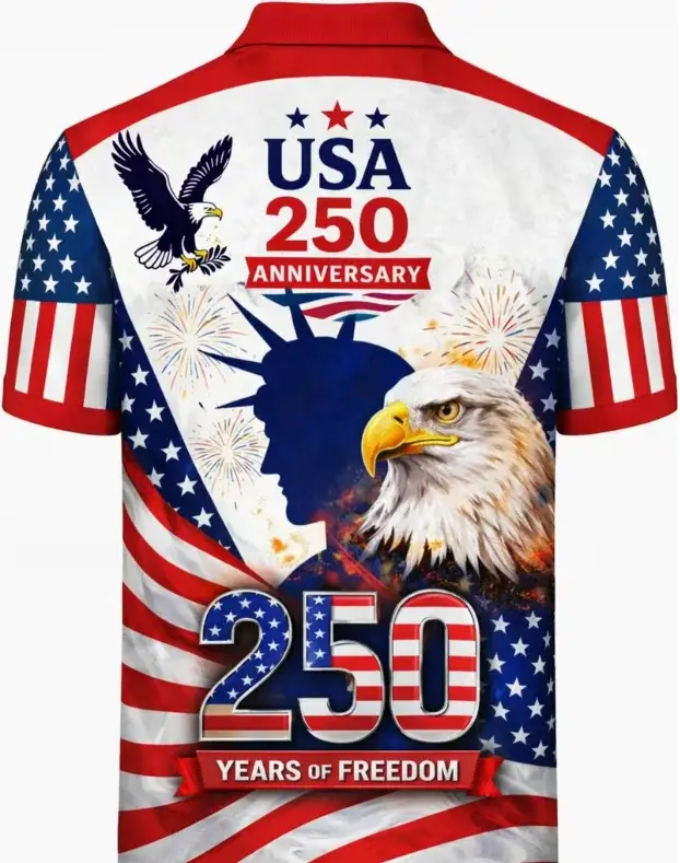 Polo pour homme 250 US Independence Day